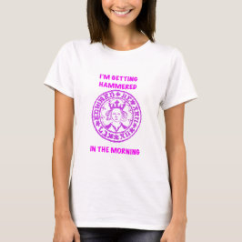 ピンクのハンマーコイン メタルディテクター Tシャツ