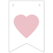 ピンクのハートかわいい誕生日パーティーのバンティングフラグ バンティングフラッグ (第1の旗)