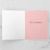 ピンクのハートがいっぱい 超特大カード I Love You カード (内部)