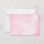 ピンクのハートがとらとらと野生の愛 ノートカード (裏面)