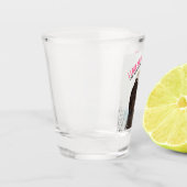 ピンクのハートが大好き可愛いオッター ショットグラス (左)