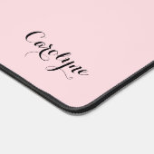 ピンクのハートが永遠に猫を愛パーソナライズされた デスクマット (コーナー)