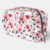 ピンクのハートとバラ ドップキット (右コーナー)