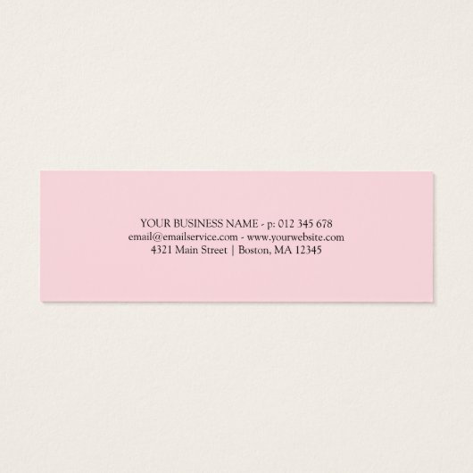 ピンクのハートと愛のパッケージありがとうありがとう (裏面)