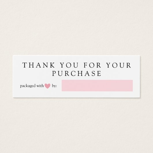 ピンクのハートと愛のパッケージありがとうありがとう (正面)