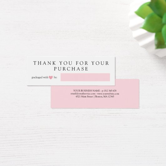 ピンクのハートと愛のパッケージありがとうありがとう (デスク)