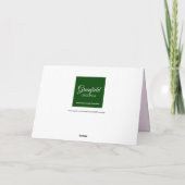 ピンクのハートと誕生日妖精の娘のために カード (裏面)