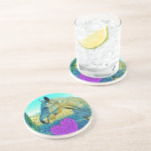 ピンクのハートと黄色の馬 コースター (側面)