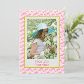 ピンクのハートのカスタム写真 (スタンド正面)