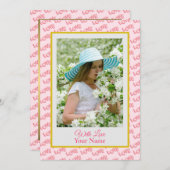 ピンクのハートのカスタム写真 (正面/裏面)