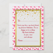 ピンクのハートのカスタム写真 (裏面)