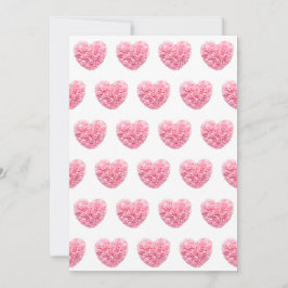 ピンクのハートのホリデーカード シーズンカード