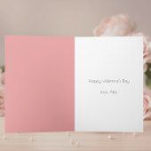 ピンクのハートのラブスクリプトパターン ハッピー バレンタインズデー シーズンカード