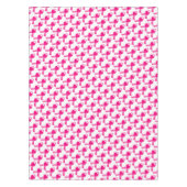 ピンクのハートのリボンの乳癌の認識度 テーブルクロス (正面)