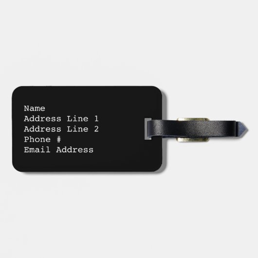 ピンクのハートの形 + パーソナライズな名前 ラゲッジタグ (裏面横)