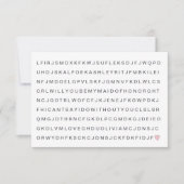 ピンクのハートを探して！私のメイドオブオナーになってくれる？ 招待状 (正面)