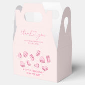 ピンクのハートガールズバレンタインベビーシャワー フェイバーボックス (オープン)