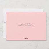 ピンクのハートグラデーションのバレンタイン写真 シーズンカード (裏面)