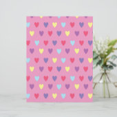 ピンクのハートスクラップブック紙 (スタンド正面)