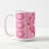 ピンクのハートドーナツ コーヒーマグカップ (左)