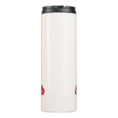 ピンクのハートハグとキス タンブラー (裏面)