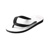 ピンクのハートパターガーリーンロマンチックな水色 キッズビーチサンダル (アングル)