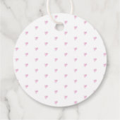 ピンクのハートパターン水の色の甘い愛の永遠の時間 フェイバータグ (裏面)