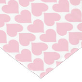 ピンクのハートパターン、ロマンチック、愛 ショートテーブルランナー (コーナー)