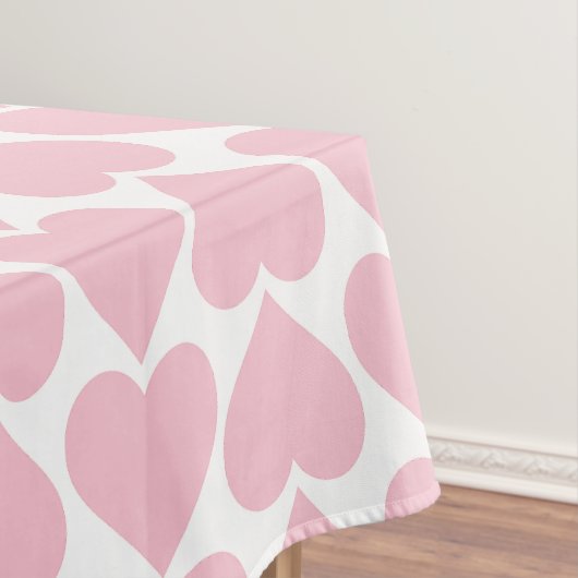 ピンクのハートパターン、ロマンチック、愛 テーブルクロス (インサイチュ)