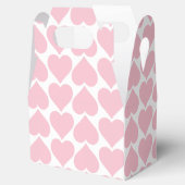 ピンクのハートパターン、ロマンチック、愛 フェイバーボックス (オープン)