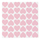 ピンクのハートパターン、ロマンチック、愛 フォトキューブ (正面)