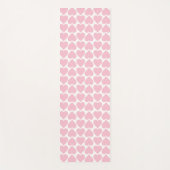 ピンクのハートパターン、ロマンチック、愛 ヨガマット (正面)