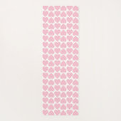 ピンクのハートパターン、ロマンチック、愛 ヨガマット (裏面)