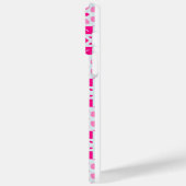 ピンクのハートパターンiPhone14ケース（名前あり） Case-Mate iPhoneケース (裏面 / 左)