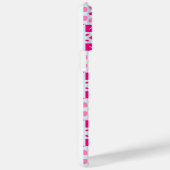 ピンクのハートパターンiPhone14ケース（名前あり） Case-Mate iPhoneケース (裏面 / 右)