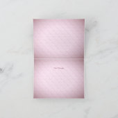 ピンクのハートフローラサンキューカード サンキューカード (内部)