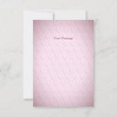 ピンクのハートフローラサンキューカード サンキューカード (裏面)