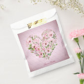 ピンクのハートフローラ優先バッグ フェイバーバッグ (封をした状態)