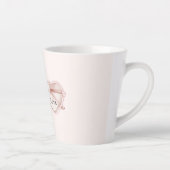 ピンクのハートメガネ ラブ カフェラテマグ (右)