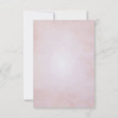 ピンクのハートリーフツリーありがとう サンキューカード (裏面)