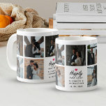 ピンクのハート写真コラージュの後で幸せにスクリプトを作成 コーヒーマグカップ<br><div class="desc">Zazzleの「ピンクハートフォトコラージコーヒーマグの後に楽しくスクリプトを使用してスマイルで朝のコーヒーを飲む！熱いピンクのエレガントハートと新郎新婦の名魅力的前とデートの名前を付けパーソナライズされたた「楽しい時を過ごせず」の台本を取り上げ結婚て、このマグカップは心の底から残る形見だ。おカスタマイズ二人の写真を9お気に入りの枚まで収め、新婚や昔のカップルに最適な贈り物だ。思い出結婚や記念日のお祝い、冒険の写真など、このマグカップはあなたの愛の物語の日々の思い出である！</div>