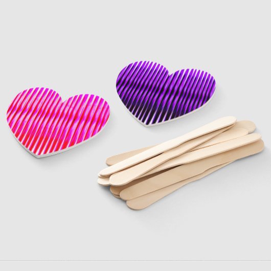 ピンクのハート型のファン ハンドファン (組立なし)