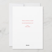 ピンクのハート型キャンディーで先生に感謝を伝える シーズンカード (裏面)