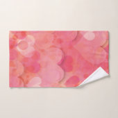 ピンクのハート夢 バスタオルセット (ハンドタオル)