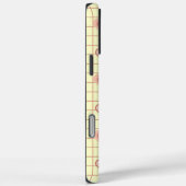 ピンクのハート市松模様にクリームバレンタインデーのプレゼント Case-Mate iPhoneケース (裏面 / 右)