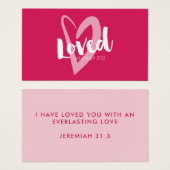 ピンクのハート愛している聖なる書物、 経典バレンタイン (正面&裏面)