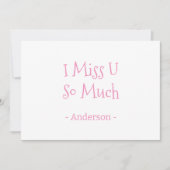 ピンクのハート柄シームレスパターン カード (正面)