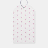 ピンクのハート柄 ハンドメイド水彩 スウィートラブ ギフトタグ (裏面)