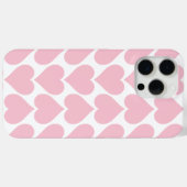 ピンクのハート柄 ロマンティック ラブ Case-Mate iPhoneケース (裏面 (横))