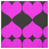 ピンクのハート生地 ファブリック (見本)